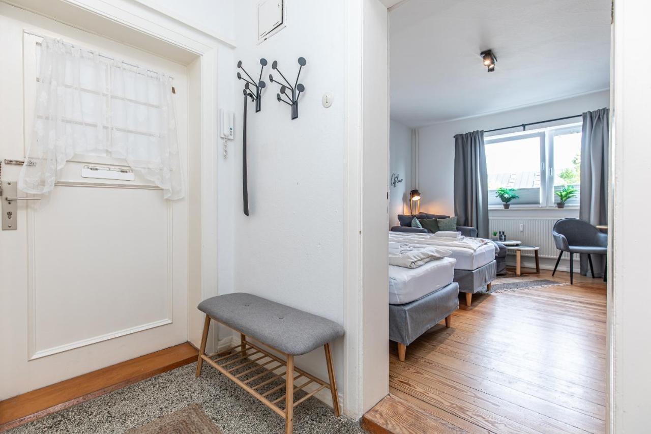 Fewo1846 - Kommood - Zentral Gelegenes Studio-Apartment Mit Balkon Im Hochparterre Flensburg Buitenkant foto